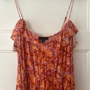 J.Crew tiered paisley maxi dress summer dress sun dress size small